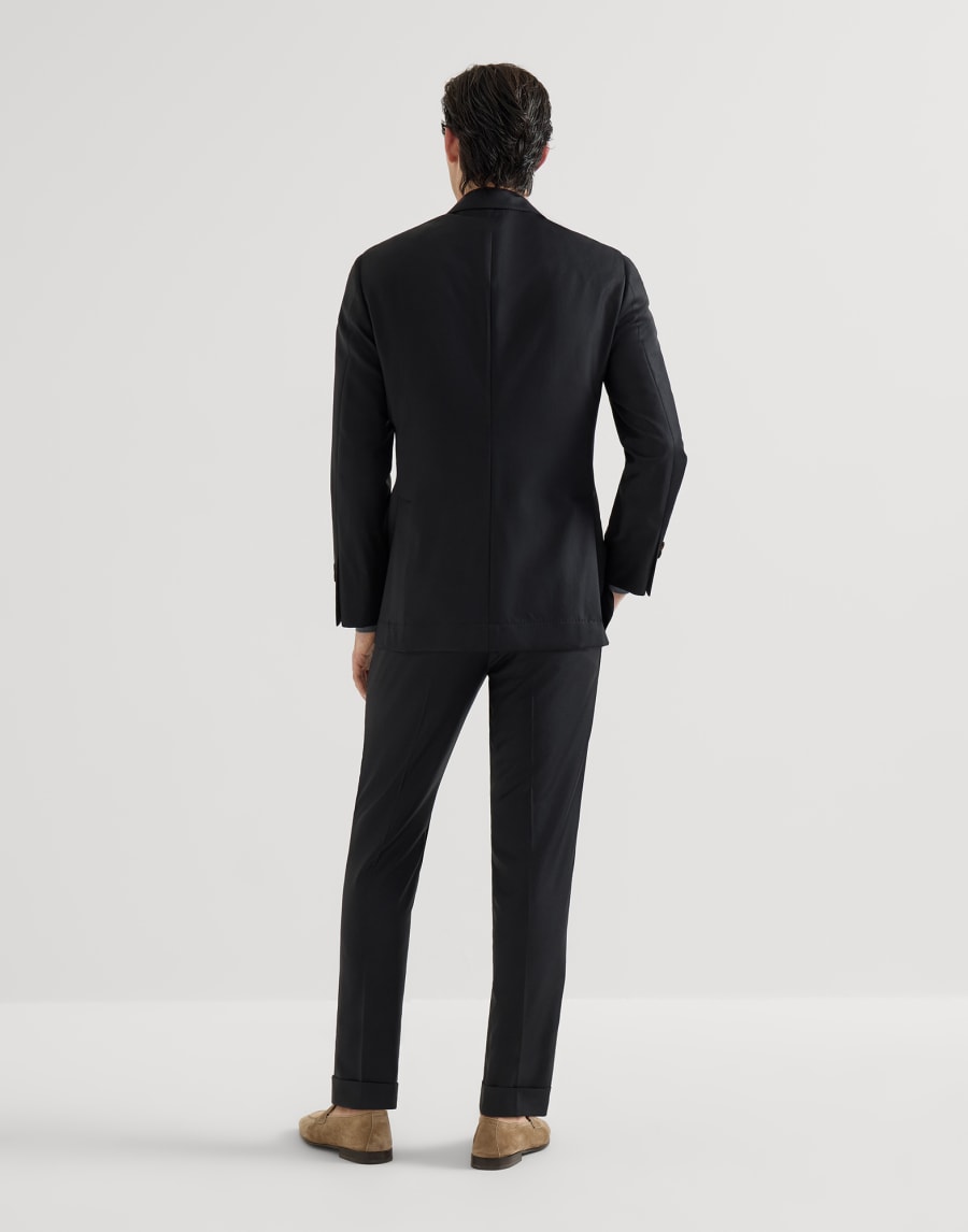 四季西装套装,150支巴达维亚初剪羊毛斜纹面料 黑色 男款 - Brunello Cucinelli