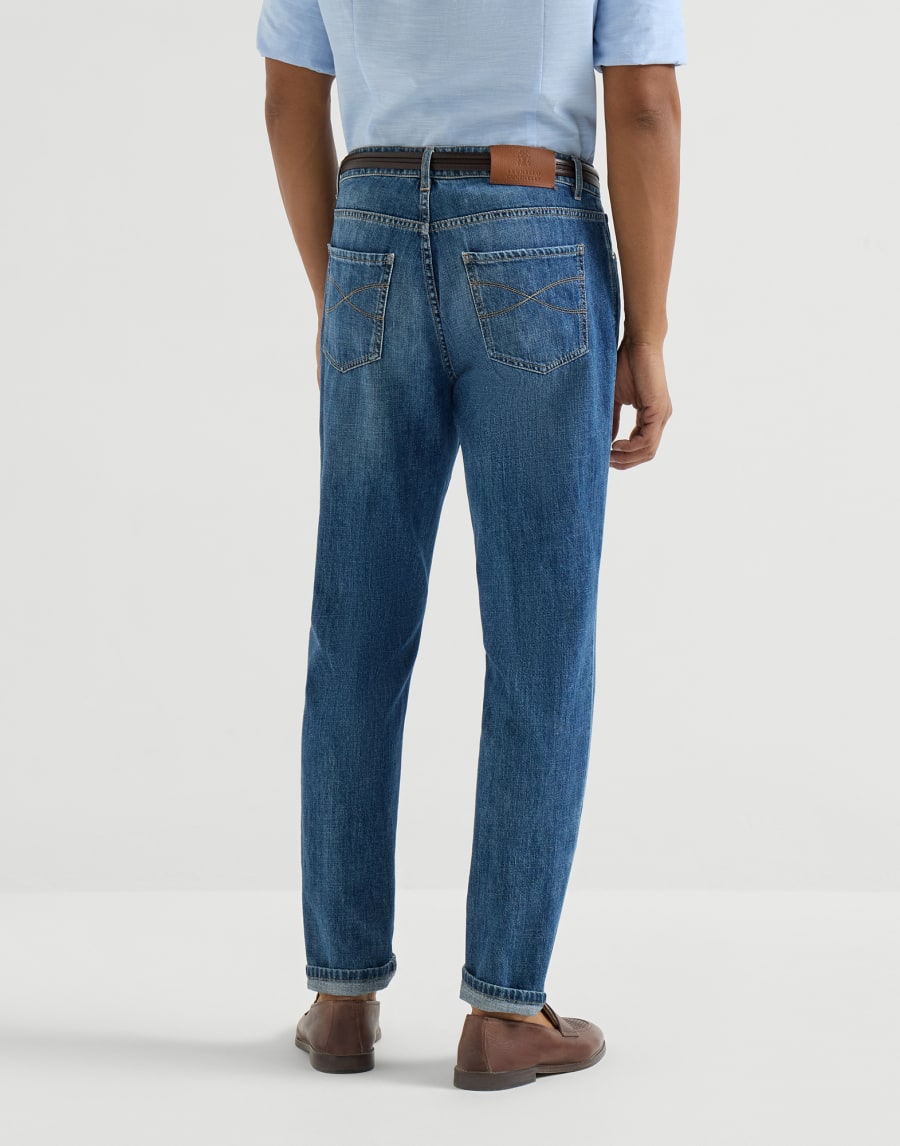 Pantalone in denim leggero Denim Medio Uomo - Brunello Cucinelli