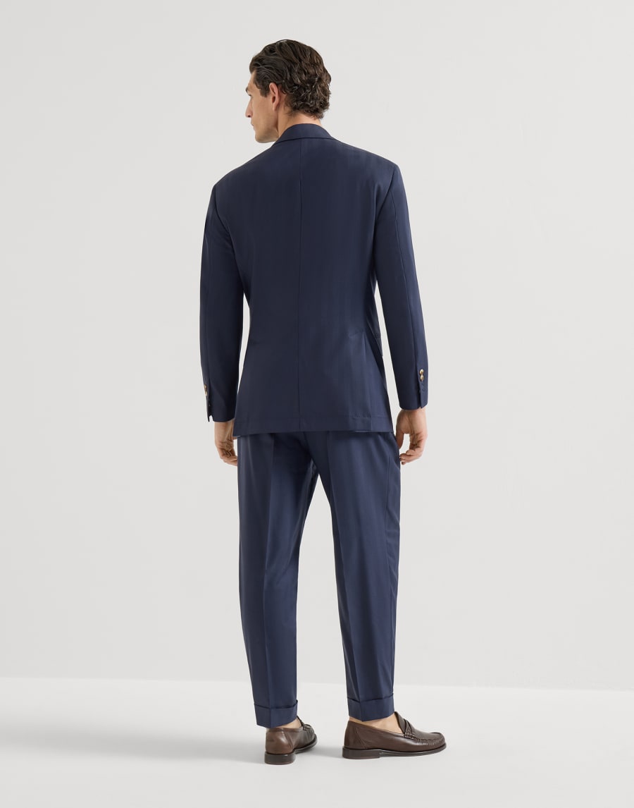 Chevron suit Navy Blue Man - Brunello Cucinelli