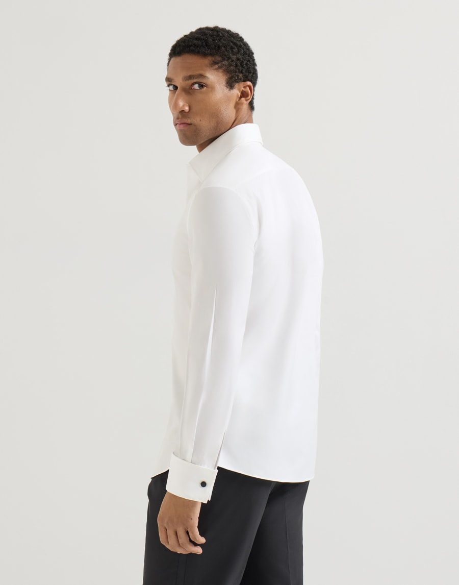 Tuxedo shirt White Man - Brunello Cucinelli
