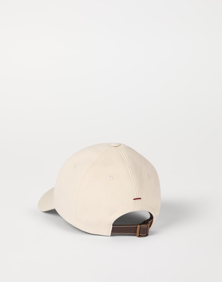 Baseball cap with logo Panama Man - Brunello Cucinelli