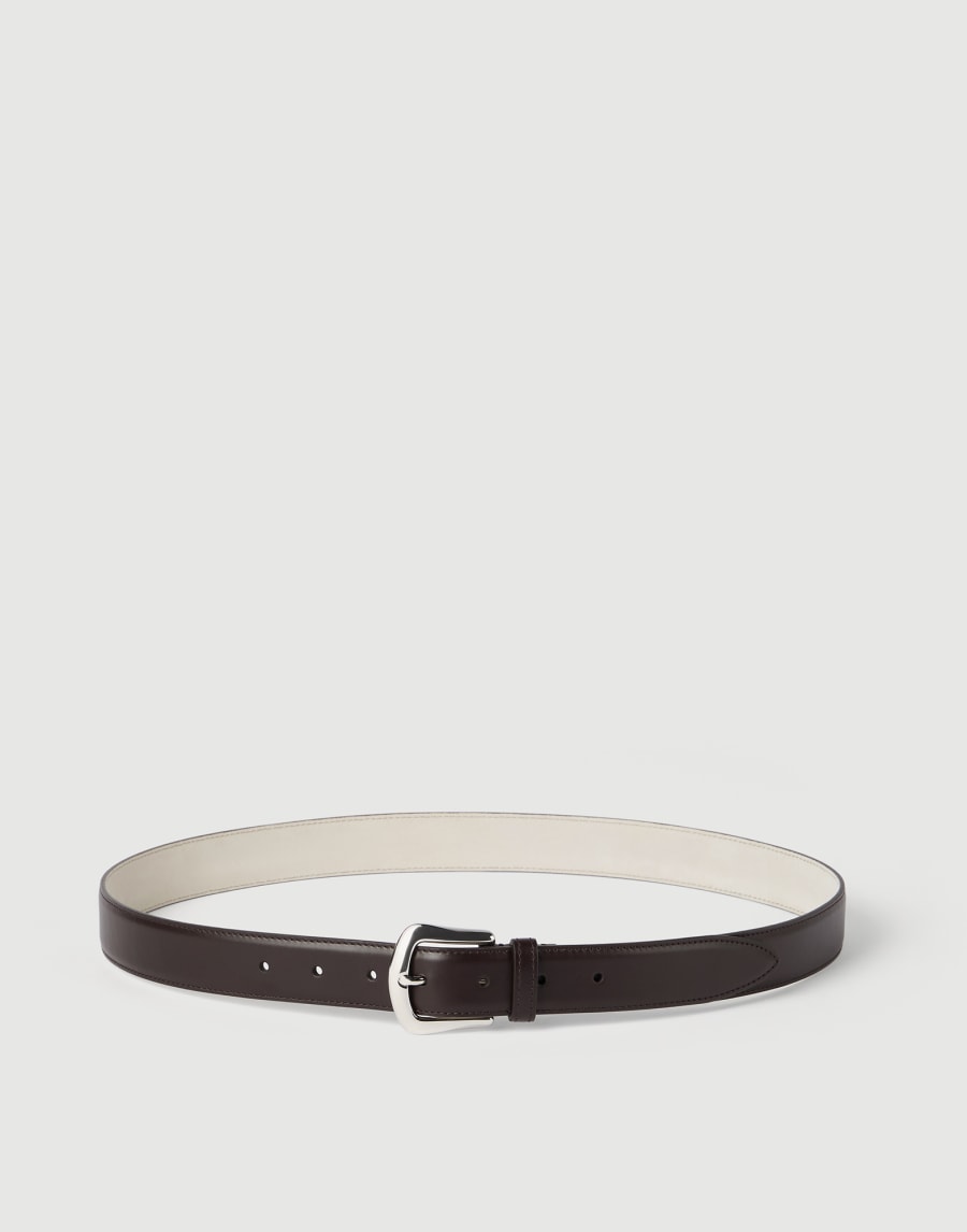 Calfskin belt Brown Man - Brunello Cucinelli