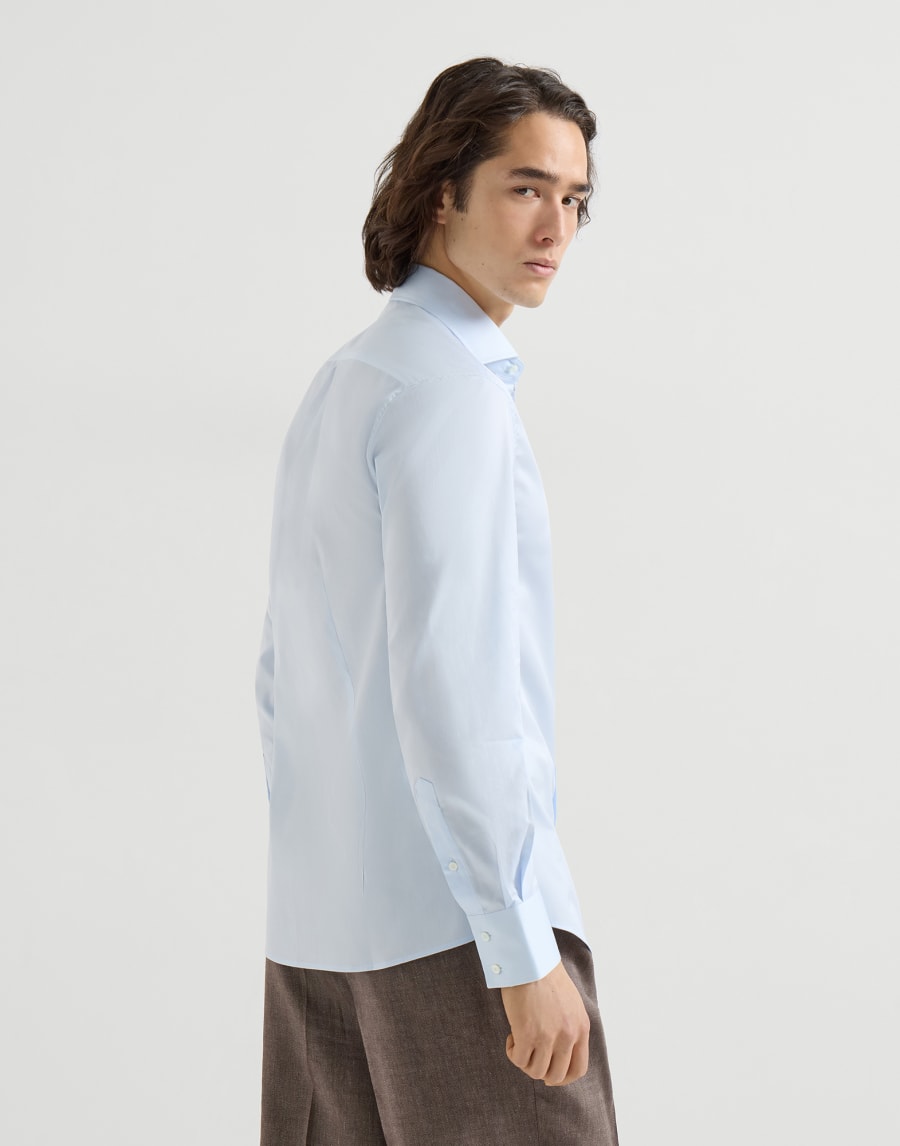 Camicia in twill Azzurro Uomo - Brunello Cucinelli