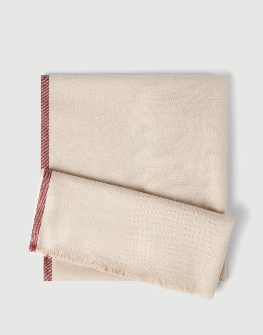 Wool and cashmere scarf Sand Man - Brunello Cucinelli