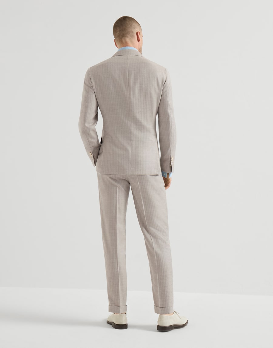 Chevron suit Light Grey Man - Brunello Cucinelli