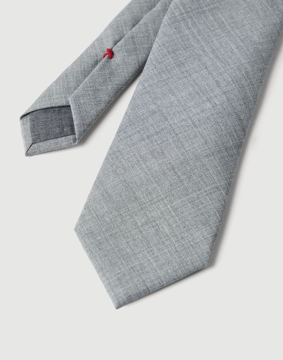 Virgin wool tie Medium Grey Man - Brunello Cucinelli