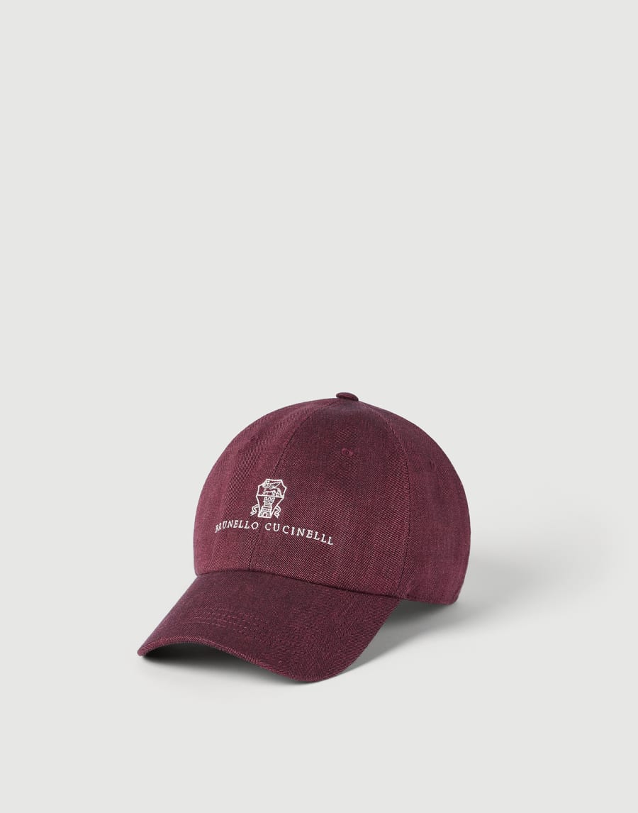 Chevron Baseball cap Cherry Man - Brunello Cucinelli