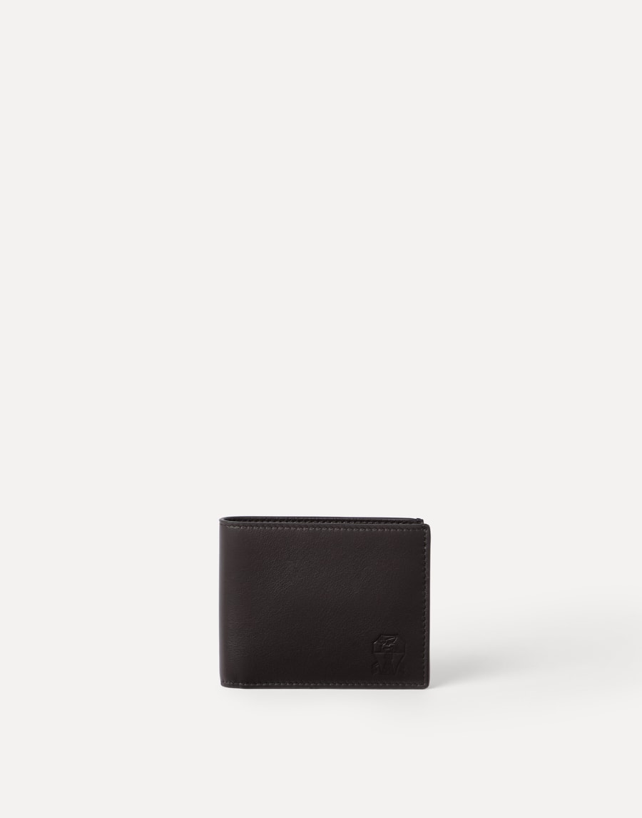 Calfskin wallet Rust Brown Man - Brunello Cucinelli