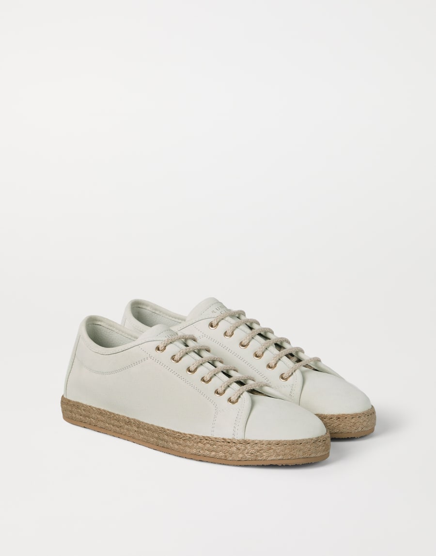 Reversed calfskin Derbies Panama Man - Brunello Cucinelli