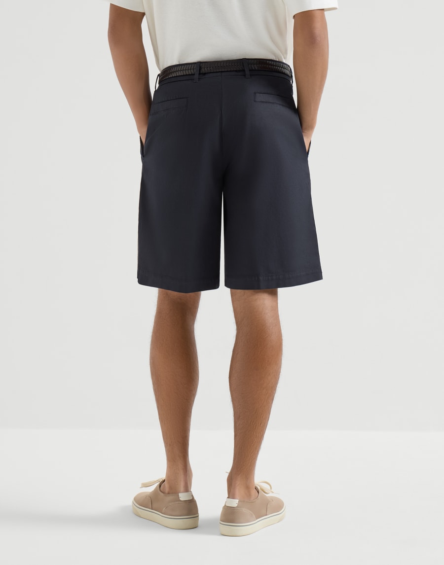 Bermuda tinto capo Blu Navy Uomo - Brunello Cucinelli