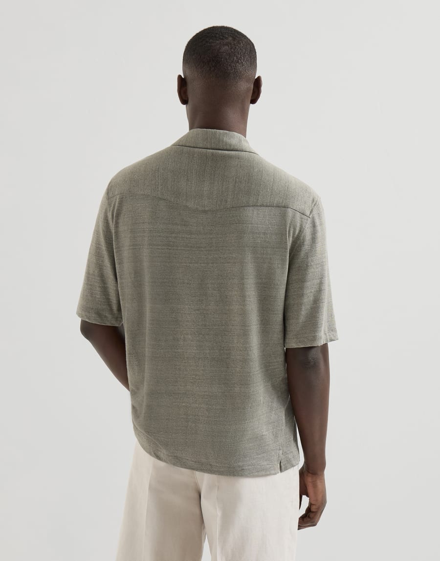 Jersey shirt Khaki Man - Brunello Cucinelli