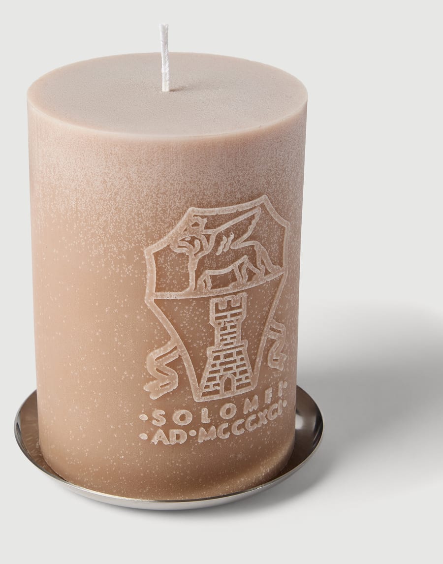 Candle with steel base Beige Lifestyle - Brunello Cucinelli
