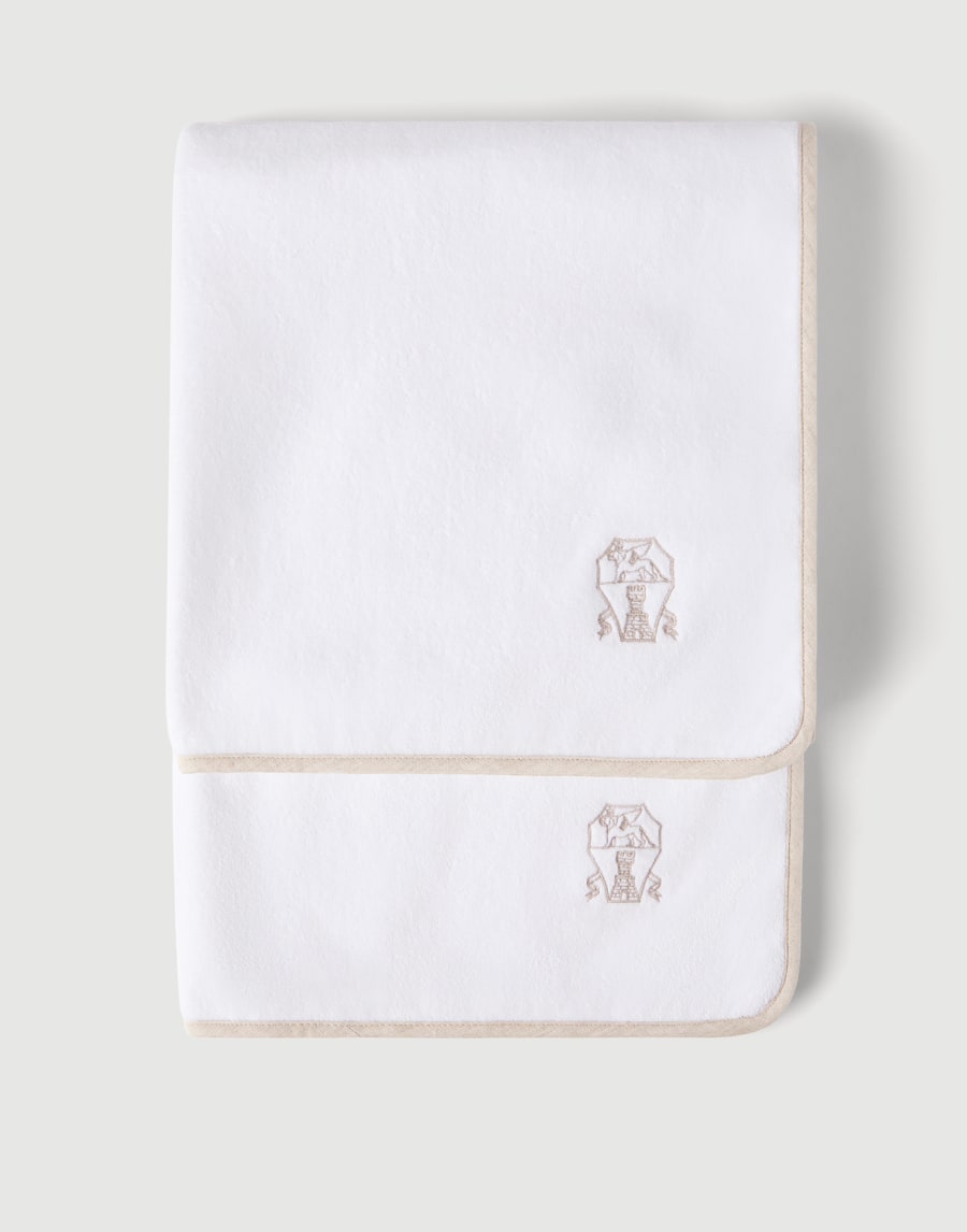 2-piece terrycloth towel set White Lifestyle - Brunello Cucinelli