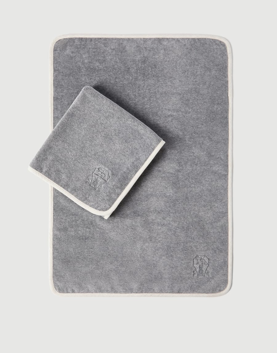 2-piece towel set Medium Grey Lifestyle - Brunello Cucinelli