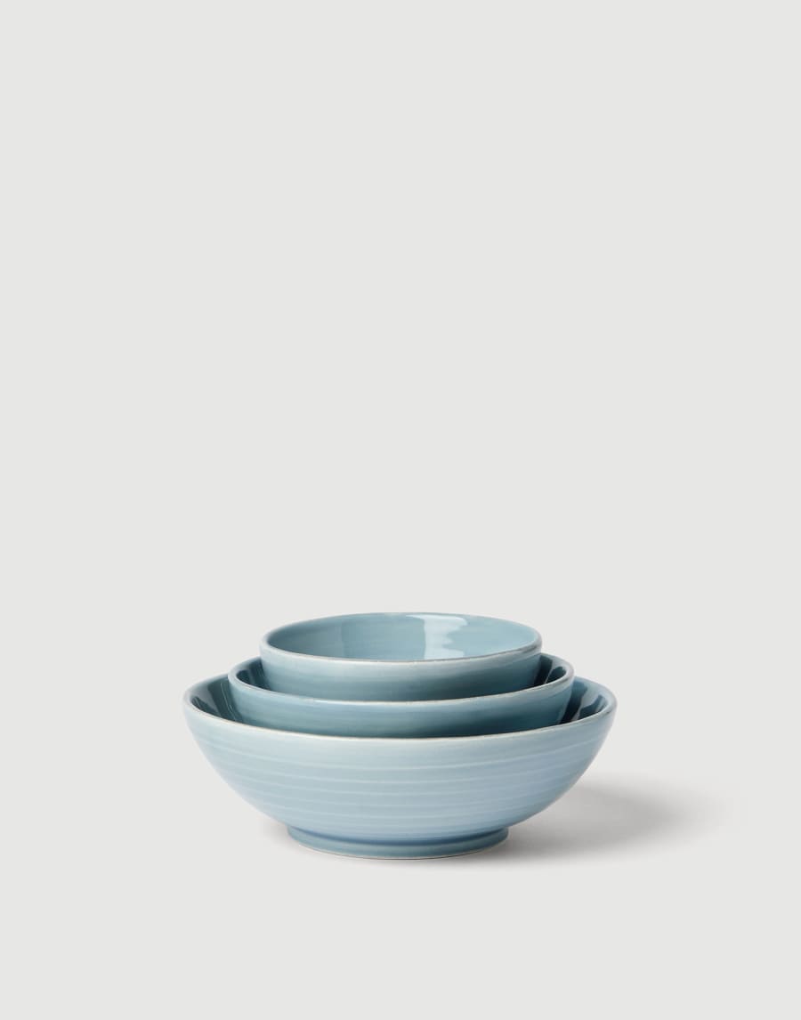 3-piece bowl set Sky Blue Lifestyle - Brunello Cucinelli