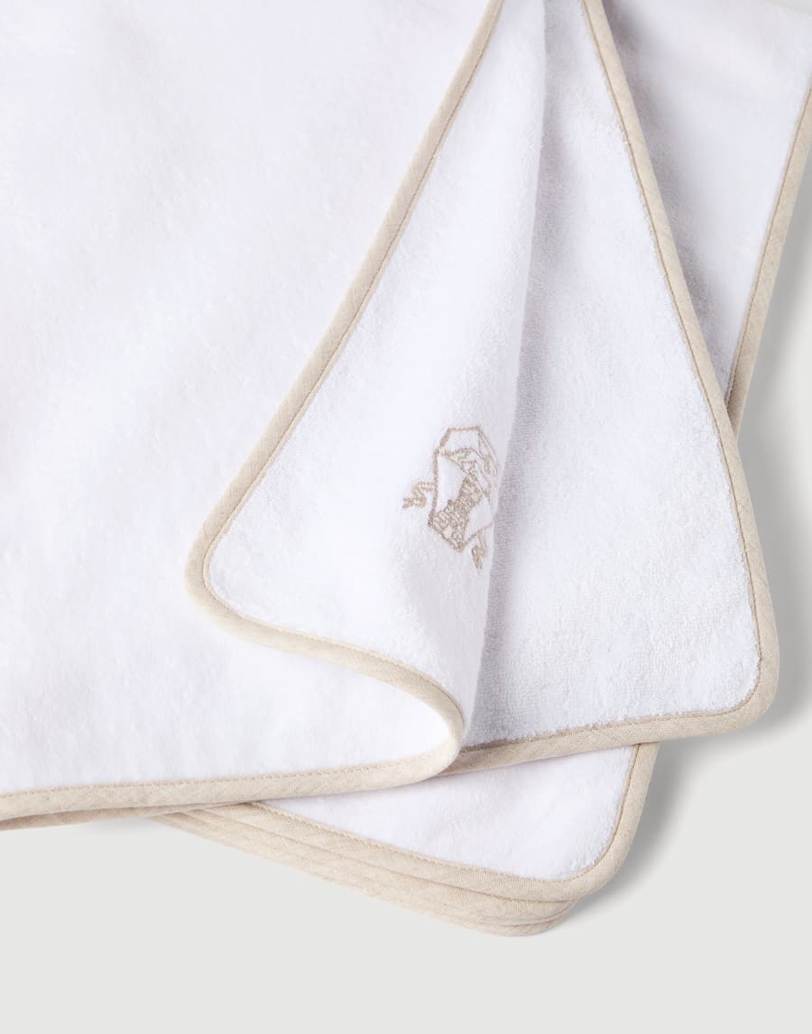 2-piece terrycloth towel set White Lifestyle - Brunello Cucinelli