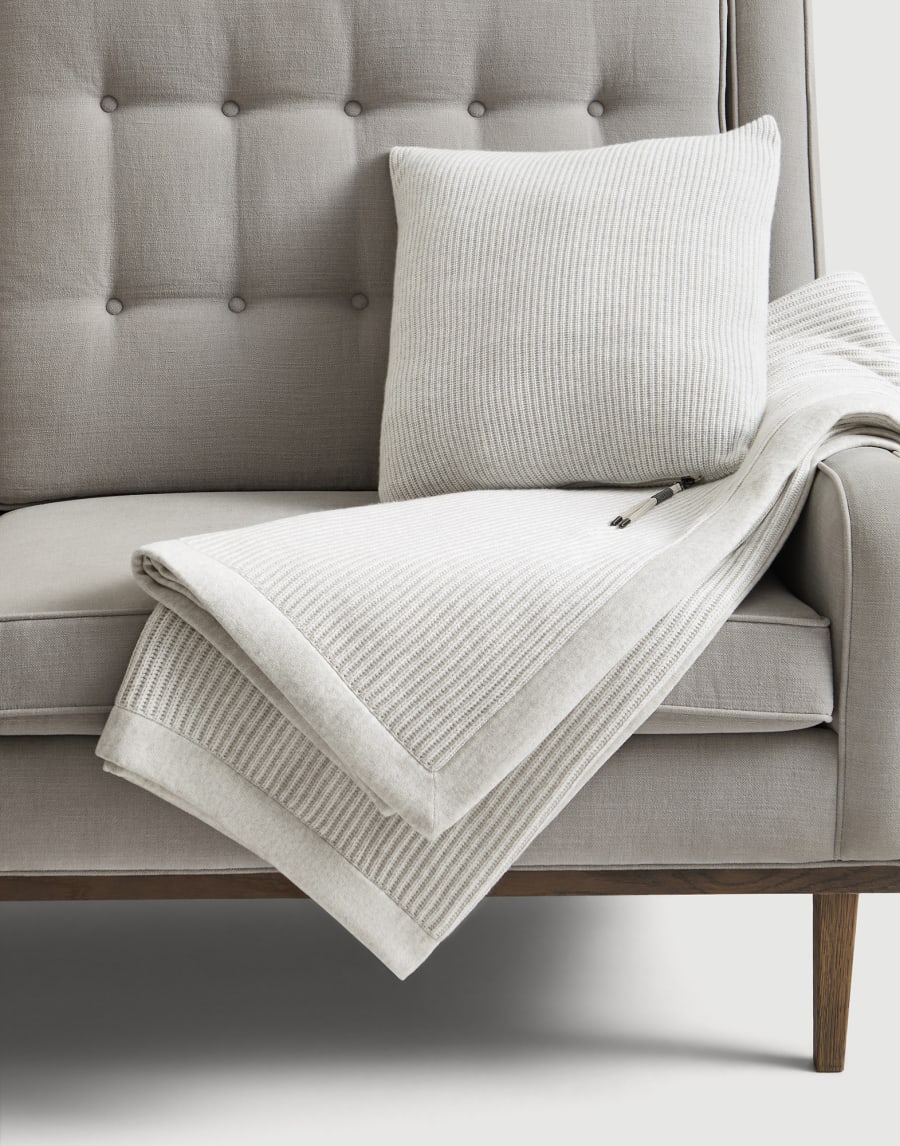 Knit blanket Fog Lifestyle - Brunello Cucinelli