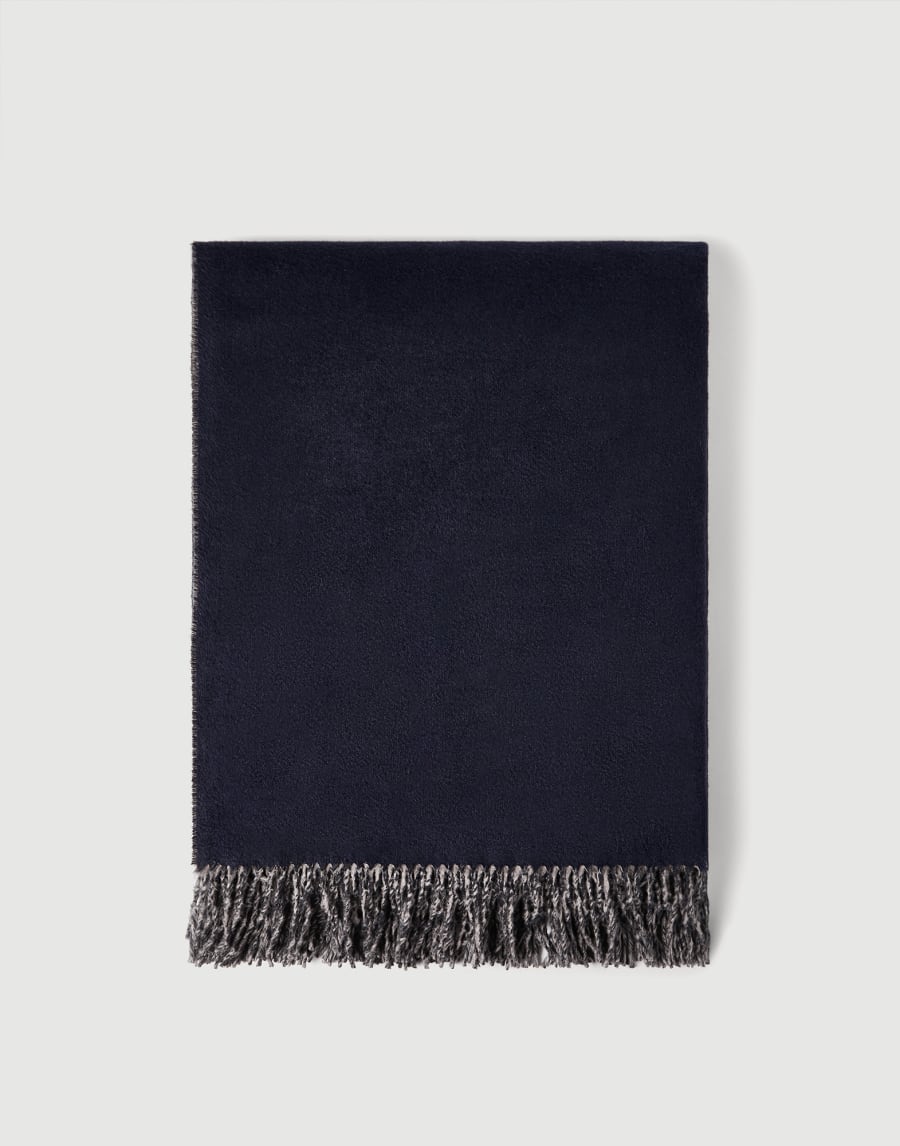 Silk double cloth throw Blue Lifestyle - Brunello Cucinelli