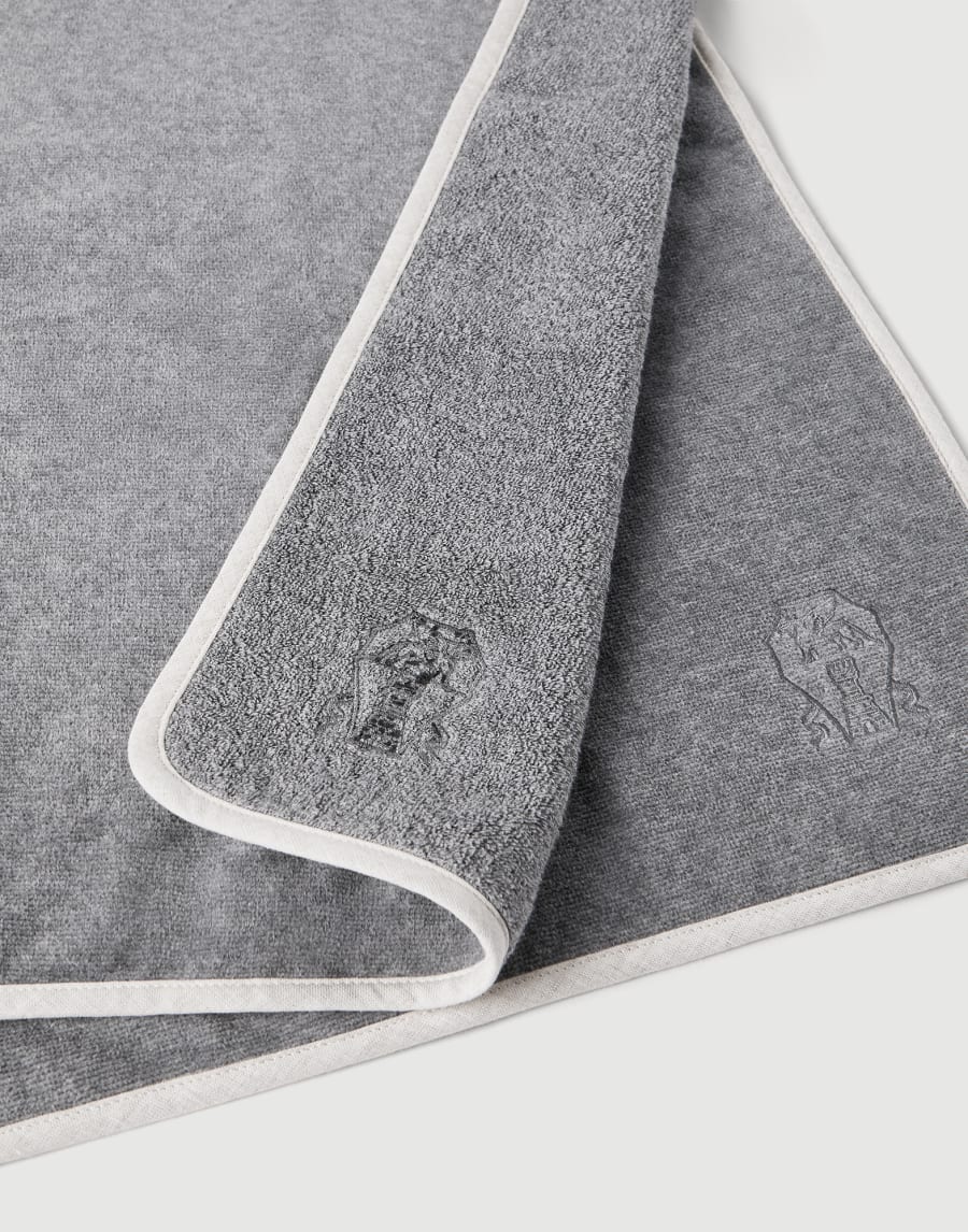2-piece towel set Medium Grey Lifestyle - Brunello Cucinelli