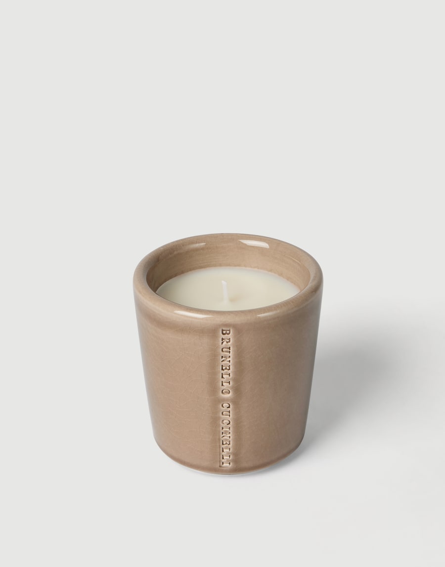Candle in craquelée vessel Mud Lifestyle - Brunello Cucinelli