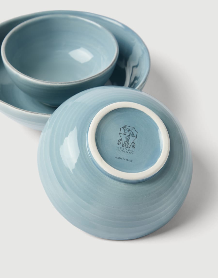 3-piece bowl set Sky Blue Lifestyle - Brunello Cucinelli