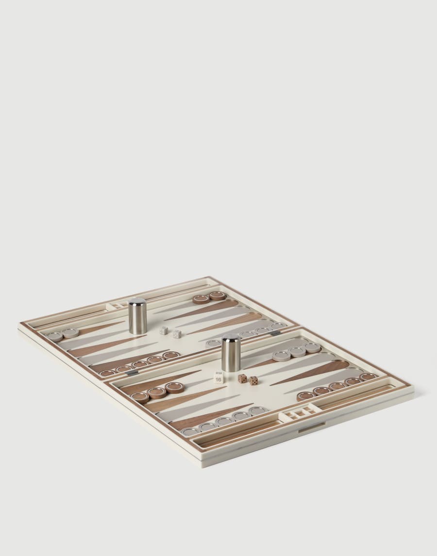 Backgammon set Beige Lifestyle - Brunello Cucinelli