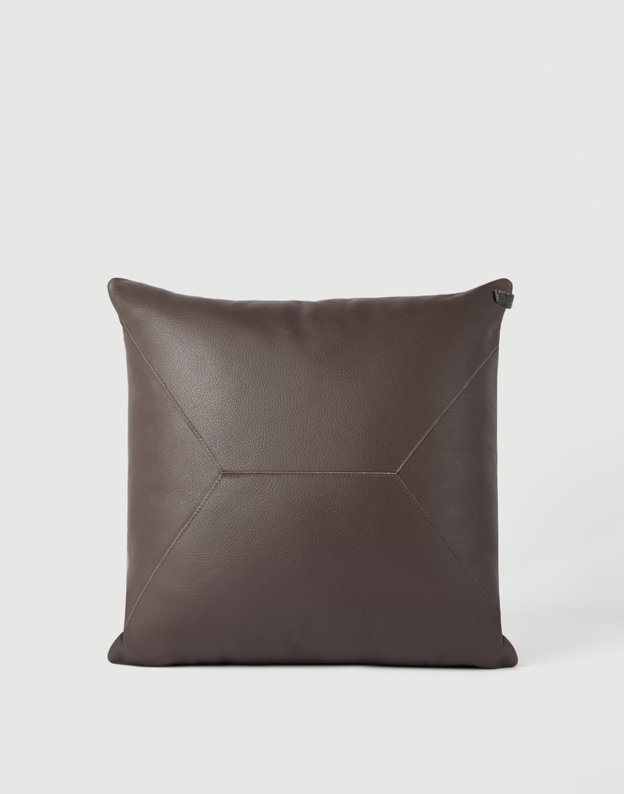 Cushion with monili Cigar Lifestyle - Brunello Cucinelli