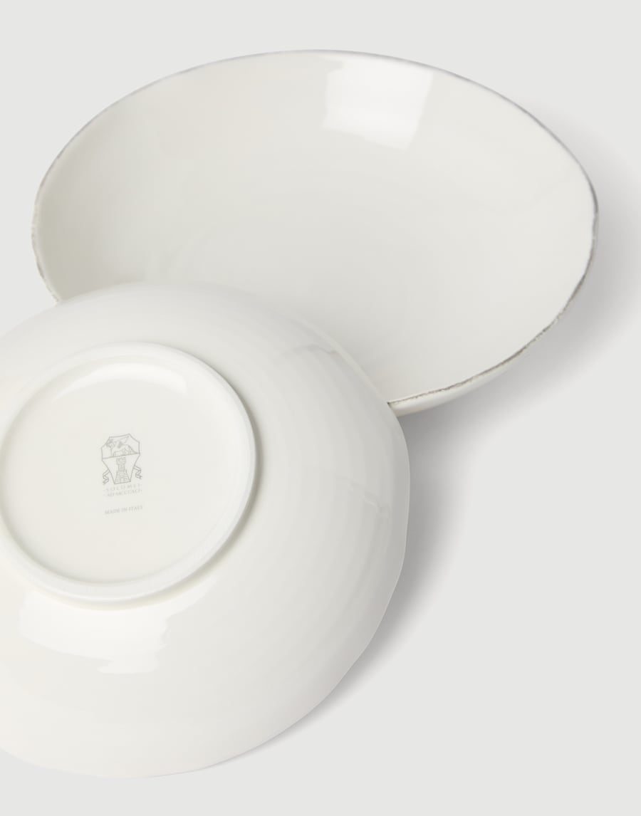 Set of deep plates Milk Lifestyle - Brunello Cucinelli