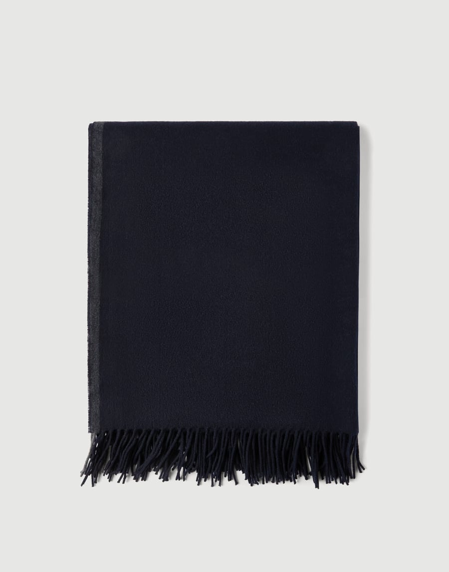 Cashmere throw Blue Lifestyle - Brunello Cucinelli