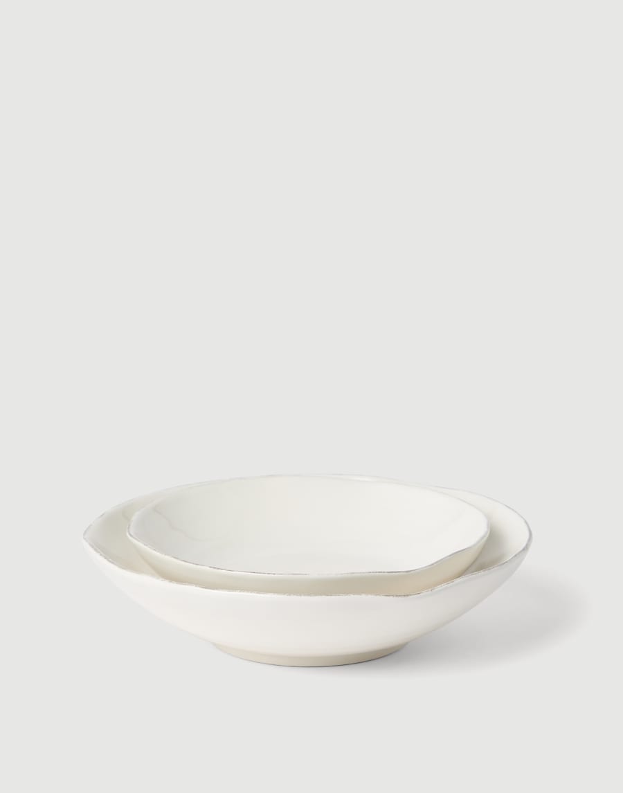 Set of deep plates Milk Lifestyle - Brunello Cucinelli