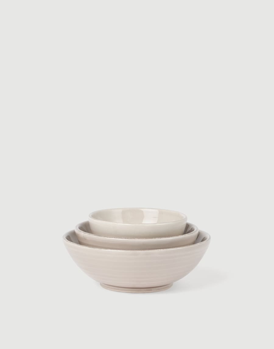 3-piece bowl set Brown Lifestyle - Brunello Cucinelli