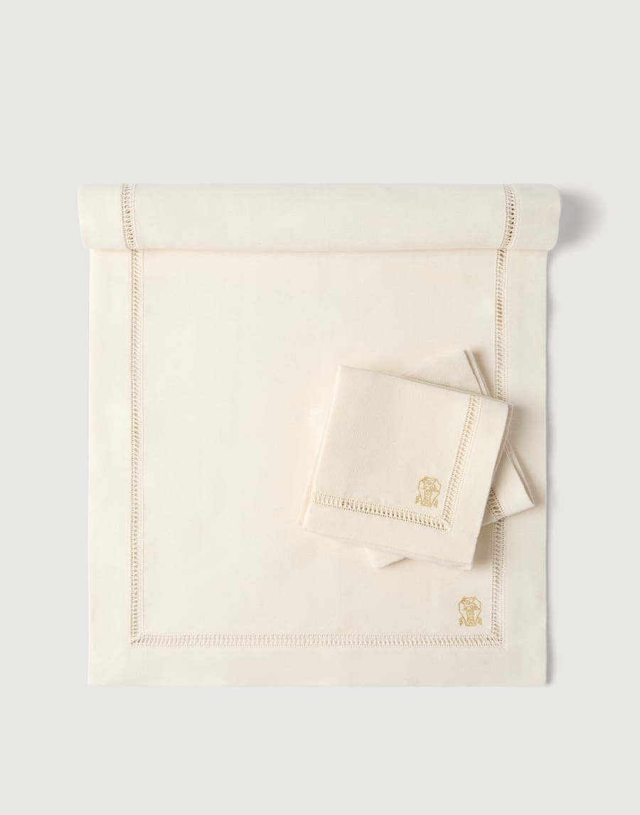Runner and napkins set Natural Lifestyle - Brunello Cucinelli