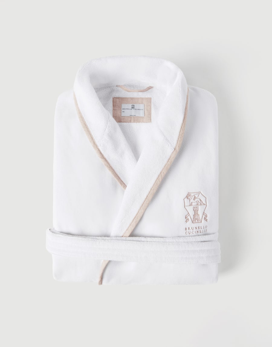 Terrycloth bathrobe White Lifestyle - Brunello Cucinelli