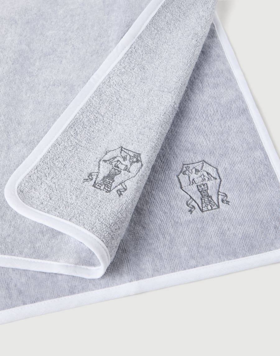 Terrycloth hand towels Grey Lifestyle - Brunello Cucinelli