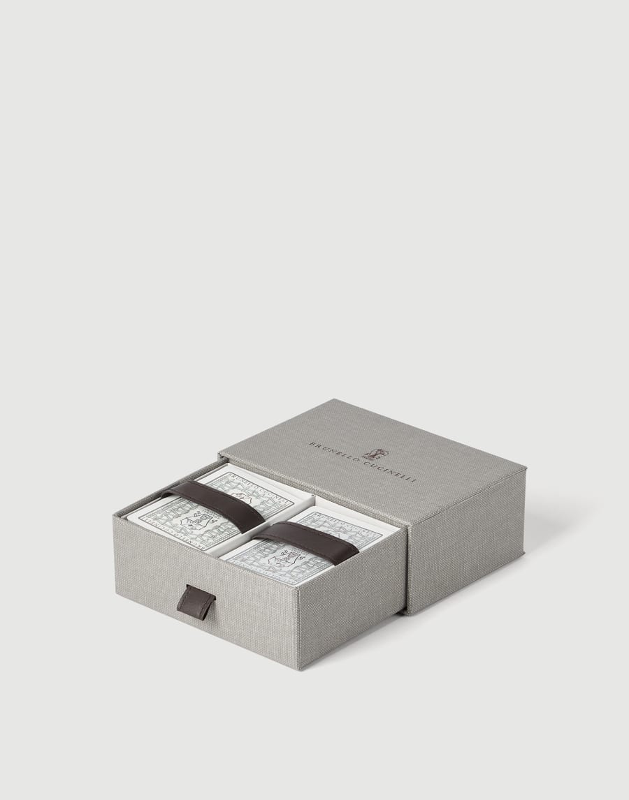 Set of playing cards Grey Lifestyle - Brunello Cucinelli