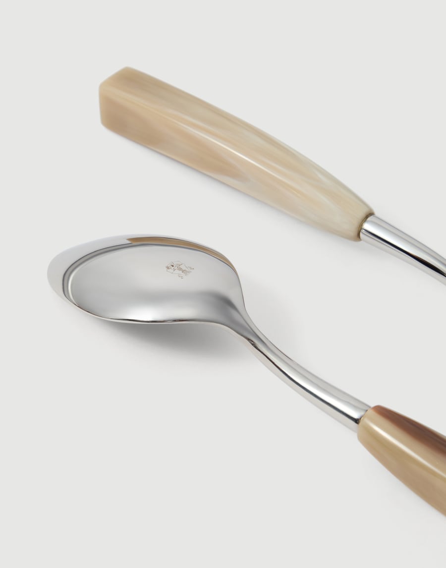 Salad serving set Natural Horn Lifestyle - Brunello Cucinelli