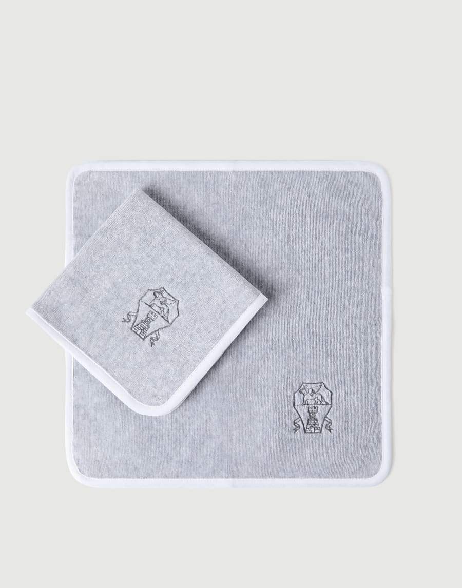 Terrycloth hand towels Grey Lifestyle - Brunello Cucinelli