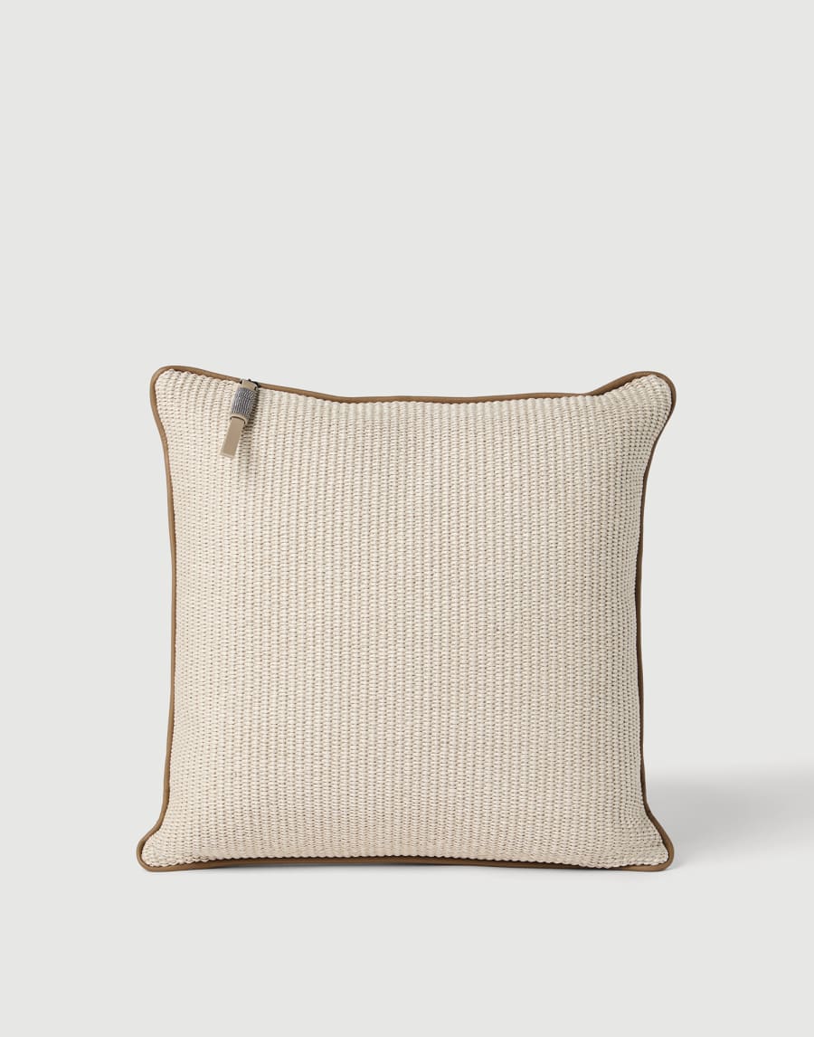 Techno raffia cushion Panama Lifestyle - Brunello Cucinelli