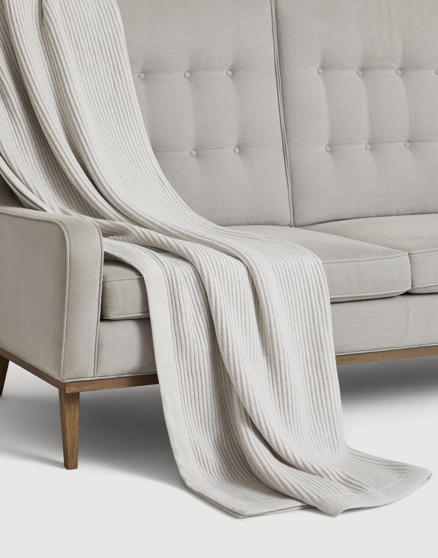 Knit blanket Pearl Lifestyle - Brunello Cucinelli
