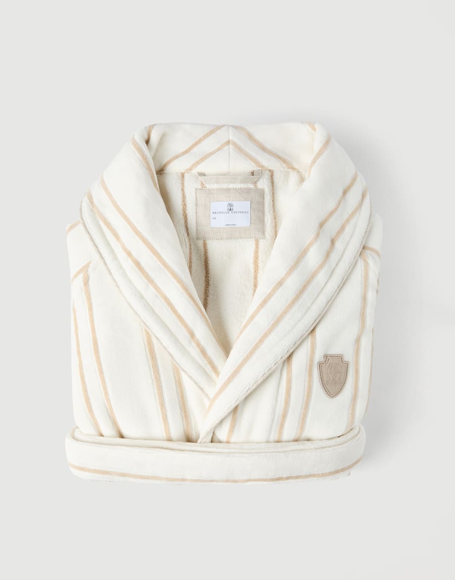 Terrycloth bathrobe Buff Lifestyle - Brunello Cucinelli