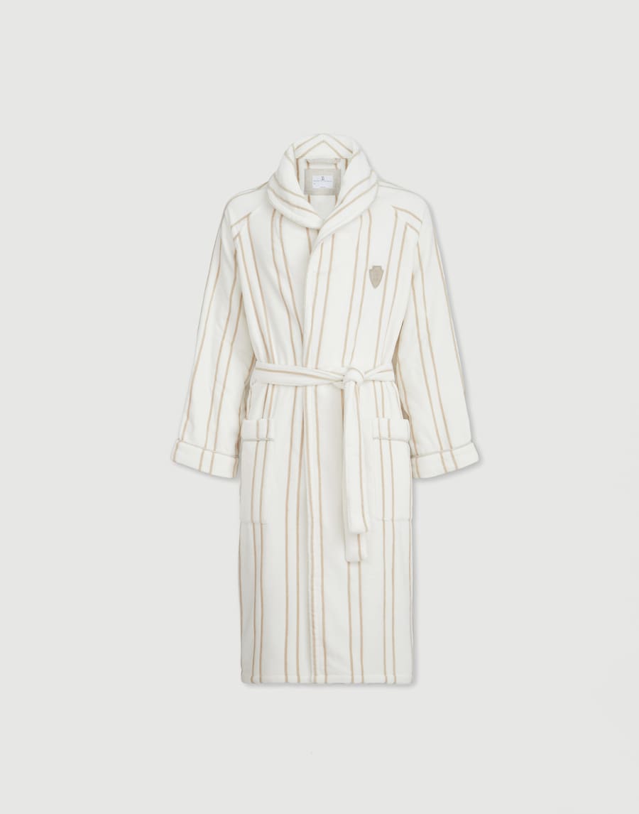 Terrycloth bathrobe Buff Lifestyle - Brunello Cucinelli