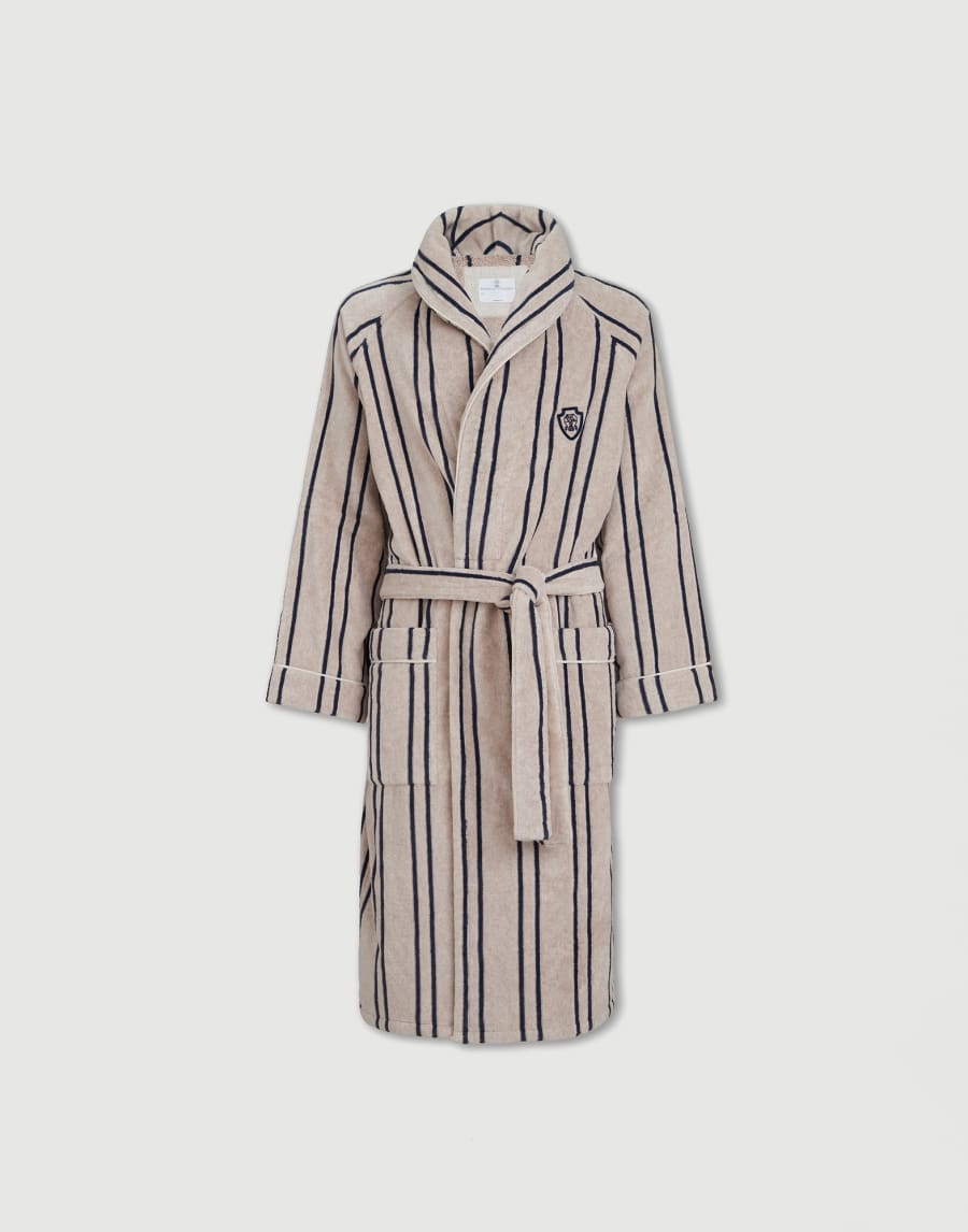 Terrycloth bathrobe Blue Lifestyle - Brunello Cucinelli