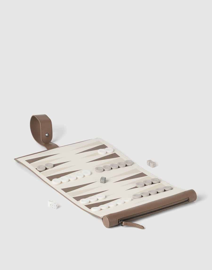 Portable backgammon set Milk Lifestyle - Brunello Cucinelli