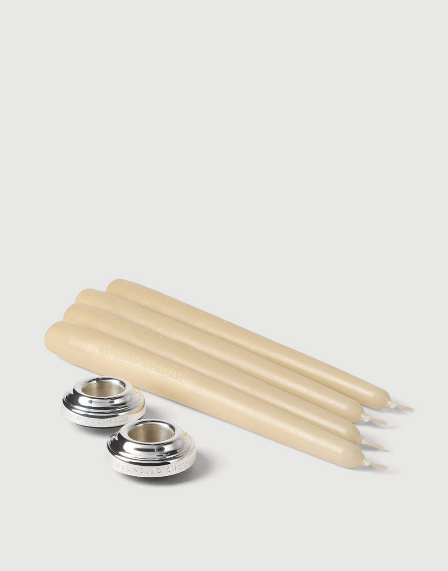 キャンドルスタンド2本セット ベージュ ライフスタイル - Brunello Cucinelli