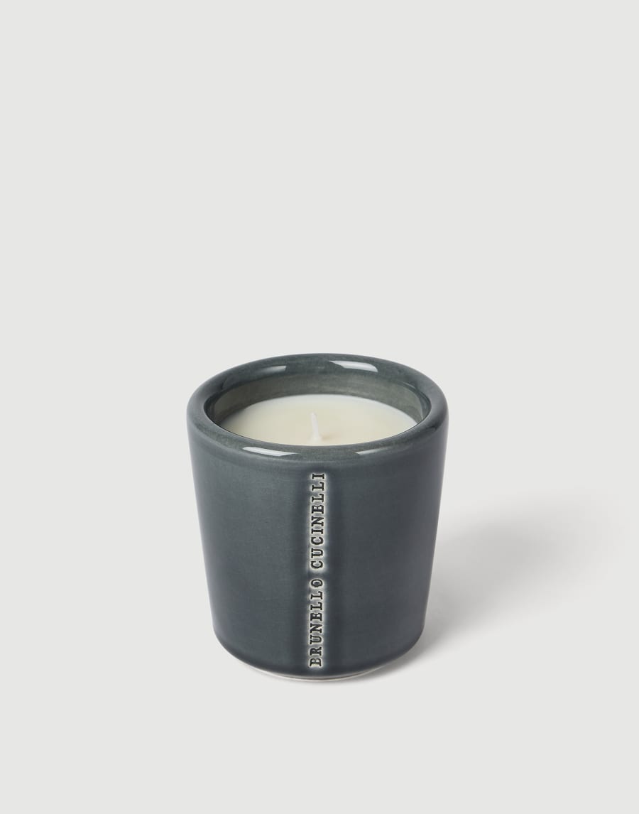 Candle in craquelée vessel Dark Military Lifestyle - Brunello Cucinelli