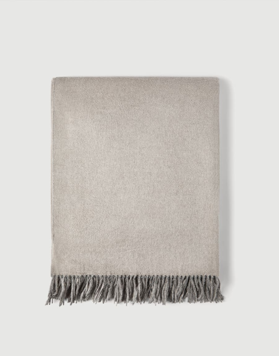 Silk double cloth throw Buff Lifestyle - Brunello Cucinelli