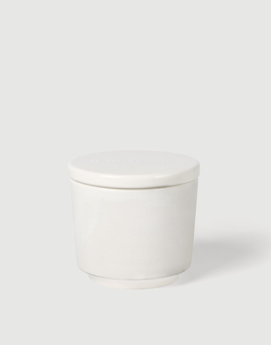 Maxi scented candle with lid White Lifestyle - Brunello Cucinelli