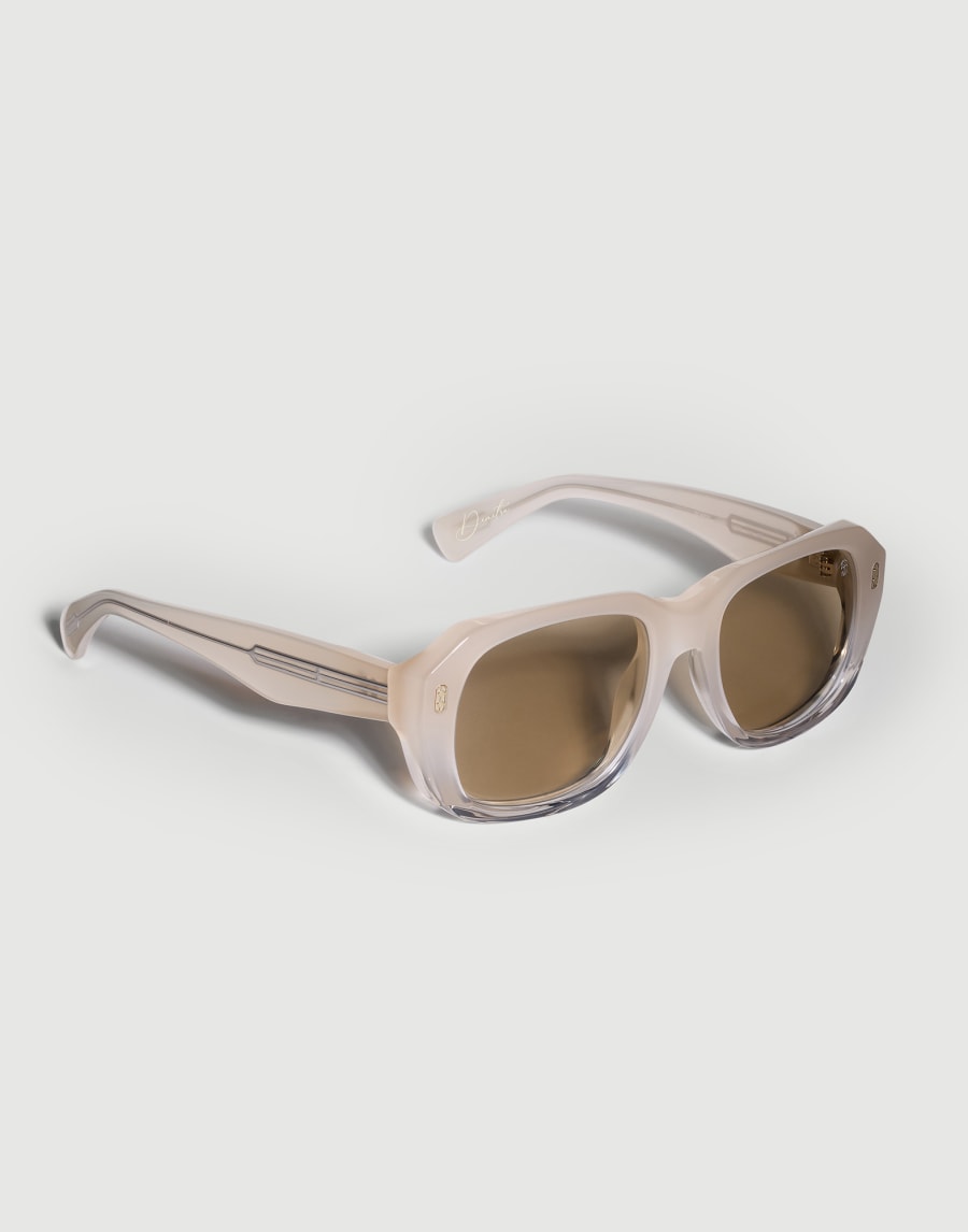 Demetra acetate sunglasses Crystal Beige Eyewear - Brunello Cucinelli