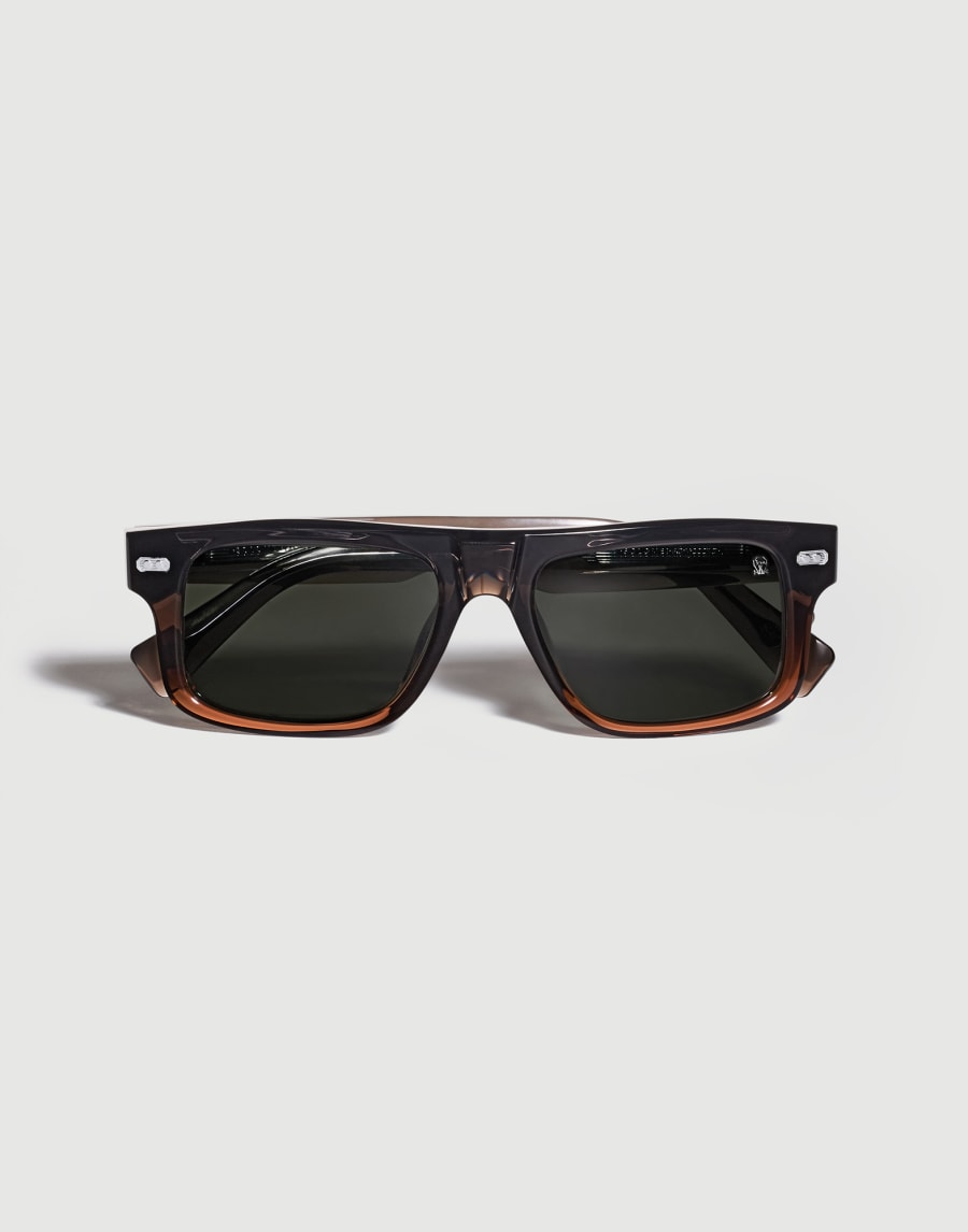 Gafas de sol con lentes polarizadas Coñac Vintage Gafas - Brunello Cucinelli