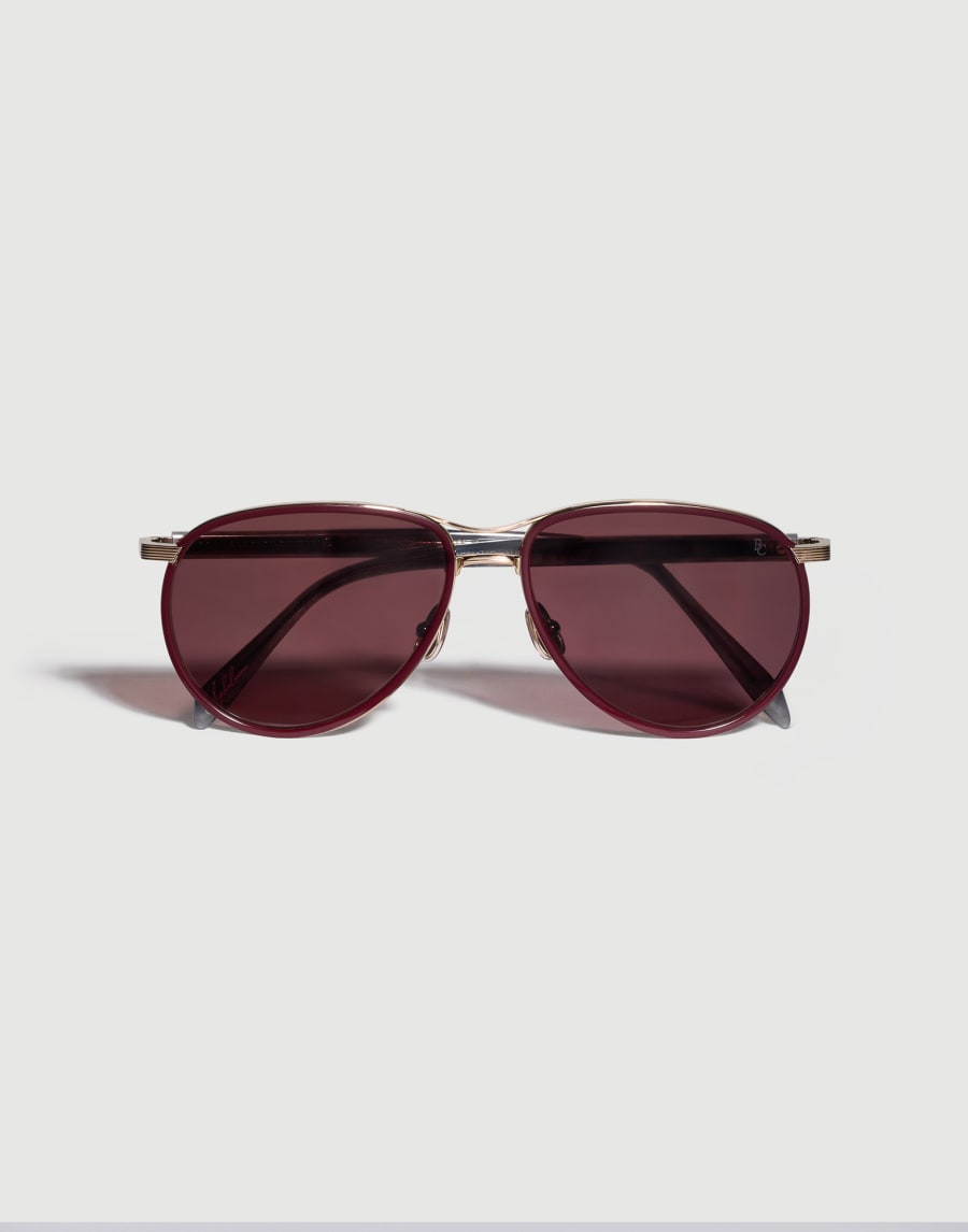 Gafas Apheleion con lentes polarizadas Oro Gafas - Brunello Cucinelli